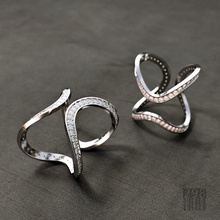 Frauen-Diamant-ring kostbar Frauen diamond ring modell drucken cnc scheint Muster Luxus Edelstein Schmuck Wachs bedruckbar ist Stil Mode gem Juwel 3d print model - Mito3D