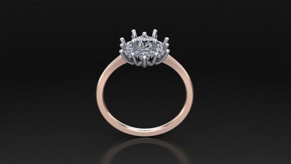 mujer anillo canalla expediente 3d impresión modelo anillos joyería joya diamante 3dm obj stl pulsera brazalete collar colgante pendiente 3d print model - Mito3D