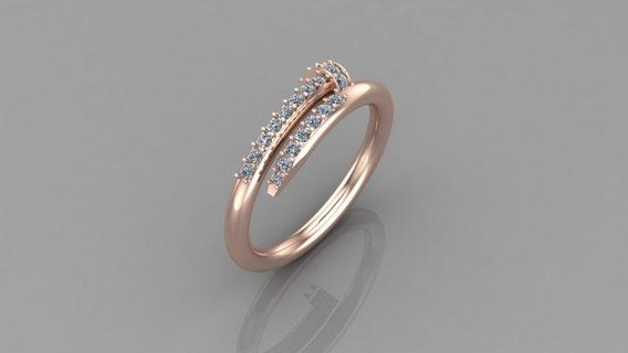 Frauen Ring cad Datei Ringe Schmuck Diamant Juwel 3dm obj stl Drucken Armband Armreif Halskette Anhänger 3d print model - Mito3D
