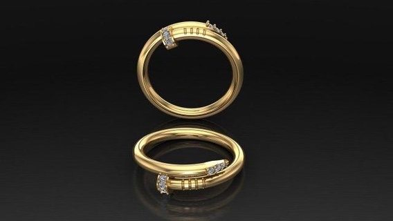 Frauen Ring cad Datei Ringe Schmuck Diamant Juwel 3dm obj stl Drucken Armband Armreif Halskette Anhänger 3d print model - Mito3D