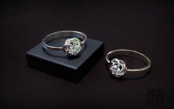 womens diamond ring fashion luxury jewelry gold silver women shining design gemstone jewellery wax printable style gem 3d print model - Mito3D