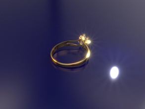mujeres anillo diamante joyería joya anillos hembra brillante 3d print model - Mito3D