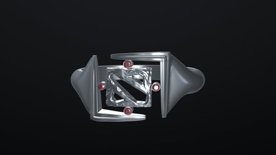 Damen ring dota 2 b1z juwelry juwelery dota2 Spiele womans drucken bedruckbar ist gedruckt 3d print model - Mito3D