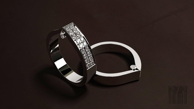 damen ring wertvoll steine 3d drucken modell ringe 3dexport frauen weiblich drucken luxus design edelstein schmuck wachs druckbar stil mode juwel diamanten 3d print model - Mito3D