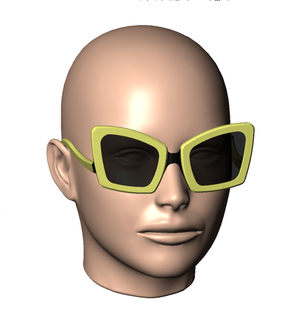 femmes lunettes soleil sauvage chat 6 nuances 3d print model - Mito3D