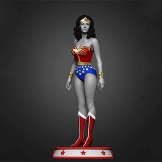 merak etmek Kadın 80s hazır Yazdır dc wonder woman super girl Süper kız çizgi roman süper kahramanlar heykelcik karakter vücut kadın heykel Sanat minyatürler adalet koleksiyon 3d 3d print model - Mito3D