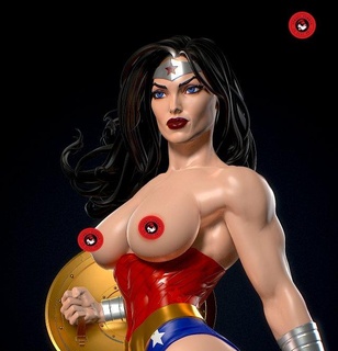 wonder woman dc nsfw stl ready printing monsters & creatures 3d print model - Mito3D