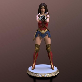 merak etmek Kadın dc hazır Yazdır wonder woman super girl Süper kız çizgi roman süper kahramanlar heykelcik karakter vücut kadın heykel Sanat minyatürler adalet koleksiyon 3d 3d print model - Mito3D