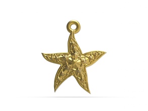 wonderful starfish free pendant gold silver platinum sterling metal metallic steel printable jewelry jewellery jewel beautiful great sea star ocean art luxury 3d print model - Mito3D