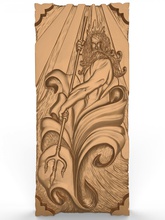 bois sculpté planche jacquet dieux of mers poséidon 3d impression modèle in jeux 3dexport intérieur décor panno panneau artcam 3d print model - Mito3D