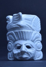 wooden mayan mask maya ancientmask woodmask tribalmask 3dscanning reverseengineering uvtextures rendering obj sculpture wood art 3dprinting 3d print model - Mito3D