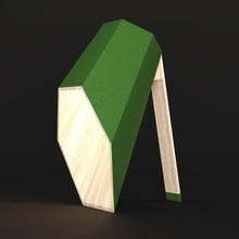 tache bois lumière lampe table projecteur intérieur étrange conception 3d print model - Mito3D