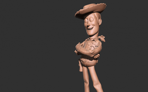 woody toy story monsters & creatures figure toystory toystory4 fanart cartoon character movies statue print3d 3dprinting digitalart sculpture sculptures figurines miniatures 3d print model - Mito3D