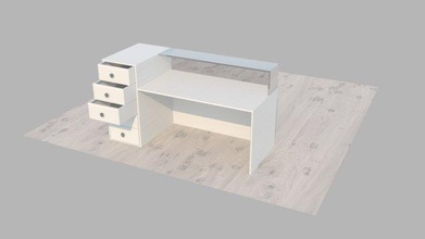 Arbeit Tabelle frei Büro Schule 3d print model - Mito3D