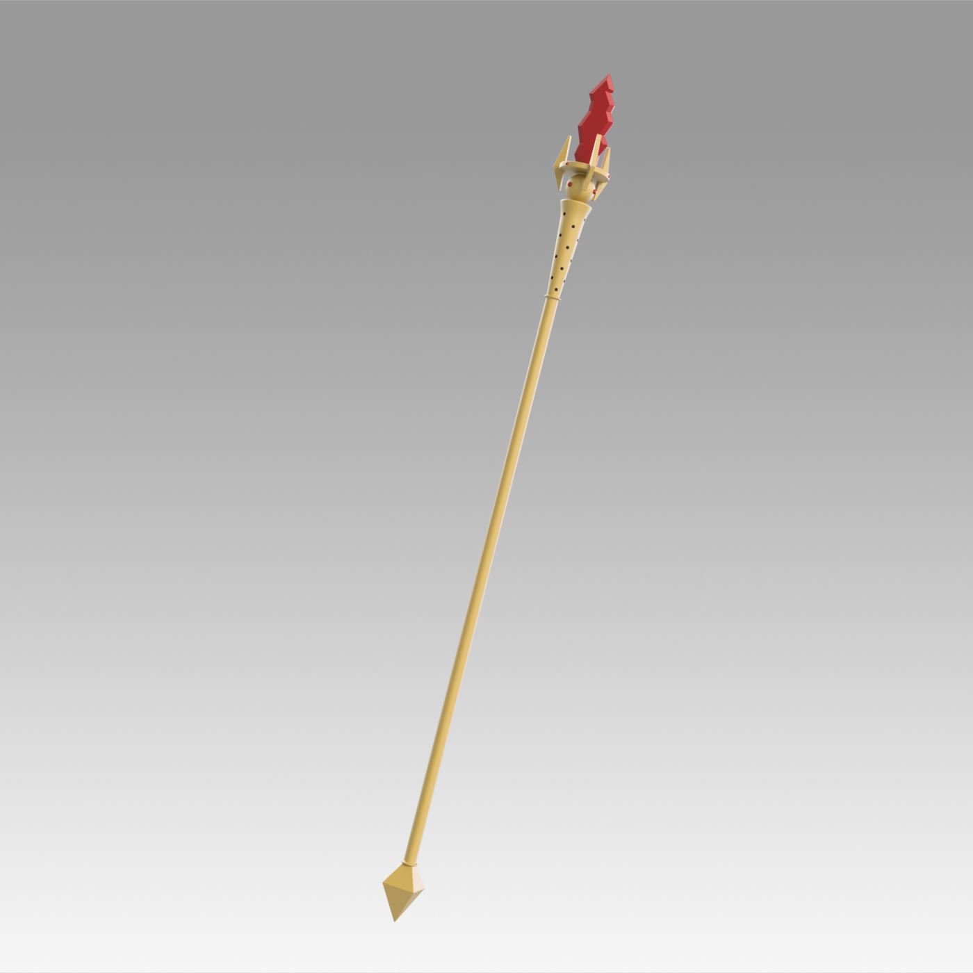 world of warcraft wow blood elf mage staves cosplay prop 3d print model in toys 3dexport replica rintable toy game hobby games 3D print model - Mito3D