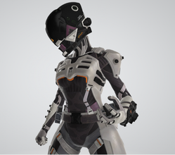 spectre cyber ninja sommet légendes libre 3d modèle in femme 3dexport 3d print model - Mito3D