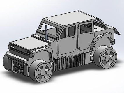 feuilles jeep voiture arduino carte libre jouets 3d arduinorobot 3d print model - Mito3D