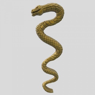 writhing snake coins badges wriggling awards figurines 3d print model - Mito3D