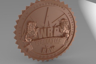 wrp emblem medal 3d print model - Mito3D
