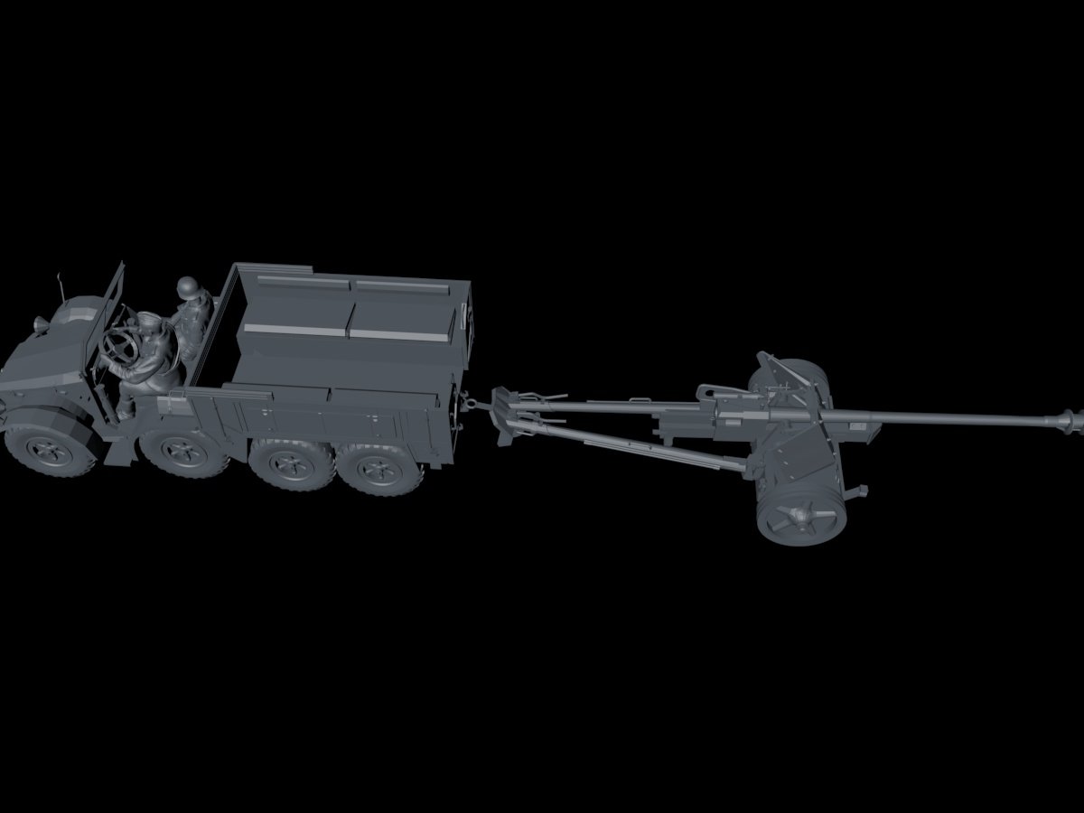 ww2 deutsche krupp prothese sdkfz 70 pak 40 soldaten part3 3d drucken modell 3dexport wwii wehrmacht pak40 3D print model - Mito3D