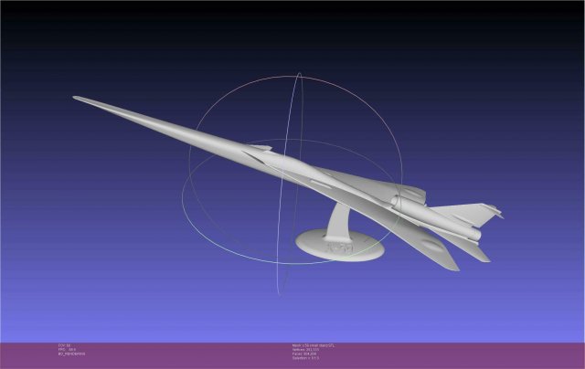 x 59 ricerca modello veicolo sperimentale aeromobili miniatura rc aereo Jet 3D print model - Mito3D
