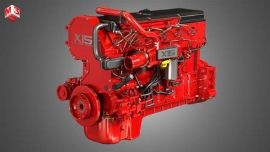 x15 truck engine - efficeiency series 3d model in 3dexport gasoline disel cummins power 3d print model - Mito3D