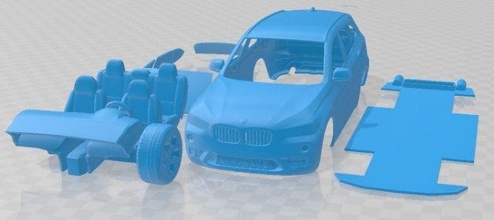x1 2016 stampabile macchina 3d stampa modello in settore automobilistico 3dexport fessura scalextric tamiya rc miniz passatempo micro 3d print model - Mito3D