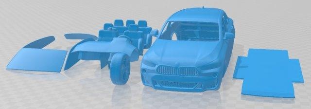 x2 spor 2018 yazdırılabilir araba otomotiv yuva ölçülü Tamiya rc miniz hobi mikro 3d print model - Mito3D