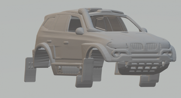 x3 rally veicolo pressofuso hotwheels fessura slotcar slot car caldo giocattoli macchina 3dpirnt Stampa stampa stampabile 3d print model - Mito3D