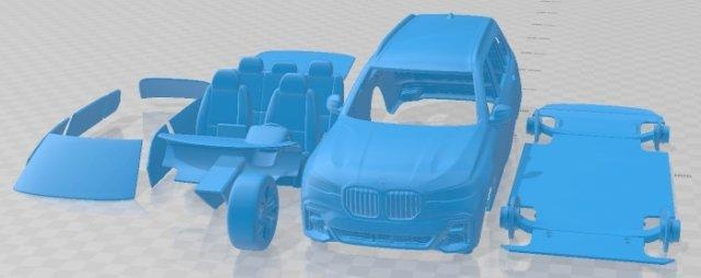 x7 esporte 2019 imprimível carro automotivo fenda escalextrico Tamiya rc miniz passatempo micro diecast 3d print model - Mito3D