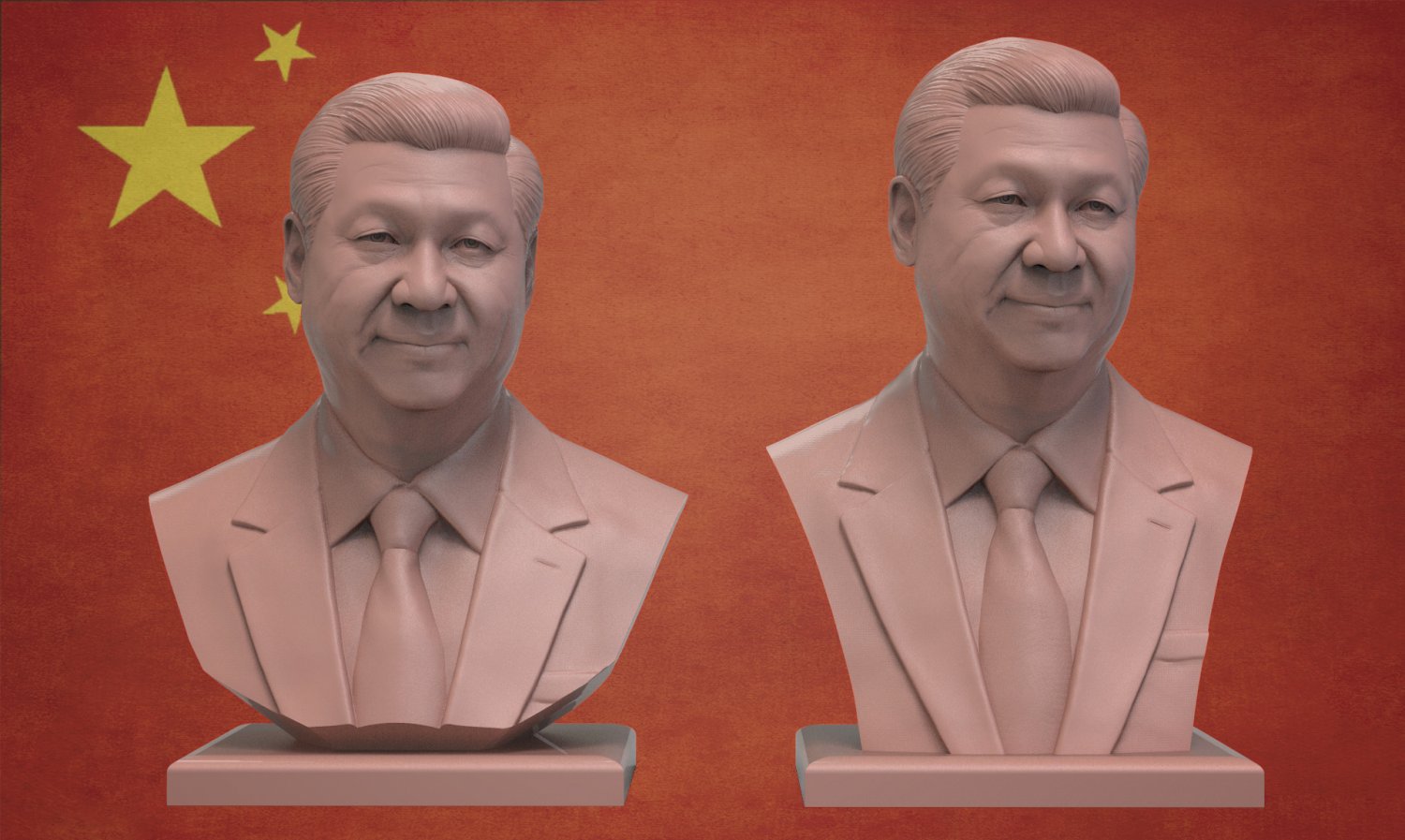 xi jinping 3d impression modèle in sculpture 3dexport président politique chine prc portrait imprimable figurines etats unis miniatures buste célébrité statue personnage candidat 3D print model - Mito3D
