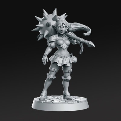 xia miniatures ready to print 3d model in sculpture 3dexport gothic necronomicon lamp papyrus investigator dealer dungeonsanddragons love-craft monster paladin armor warrior fighter knight dnd rnestudio rpg 3d print model - Mito3D