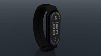 xiaomi mi gruppo musicale 6 3d modello in gadget 3dexport polso smartband orologio intelligente indossabile braccialetto fitness monitoraggio salute mano attività 3d print model - Mito3D