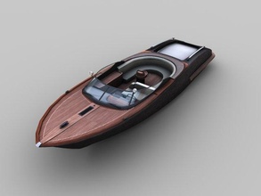 yacht lusso 3d modello in barche 3dexport sport barca motoscafo motore alto velocità crociera mare super skiff taglierina acqua jet acquatico marinaio riva acquariva runabout 3d print model - Mito3D