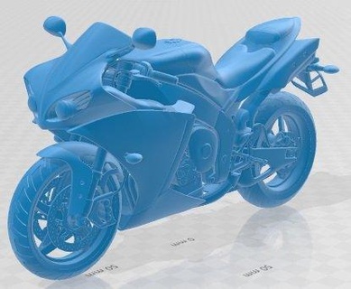 Yamaha r1 2014 yazdırılabilir motosiklet otomotiv hobi mikro ölçek bisiklet moto 3d print model - Mito3D