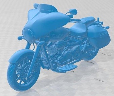 yamaha stratoliner lujo 2013 imprimible moto 3d impresión modelo automotor pasatiempo micro escala bicicleta motocicleta 3d print model - Mito3D