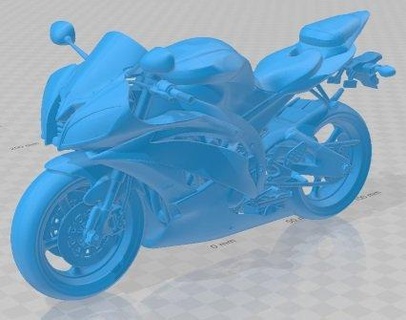 yamaha yzf r6 stampabile moto settore automobilistico passatempo micro scala bicicletta motociclo 3d print model - Mito3D
