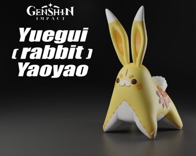 yaoyao yuegui Conejo genshin impacto animales 3d print model - Mito3D