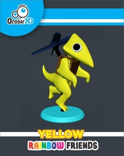 giallo arcobaleno amici mostri creature carattere chiamato Filatura elica 3d print model - Mito3D