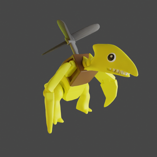 Gelb Regenbogen Freunde articulado Monster Kreaturen artikuliert flexy Spiel 3d print model - Mito3D