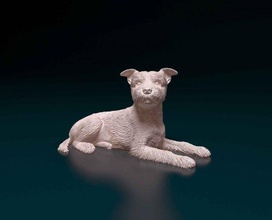 yorkshire terrier 3d print model in figurines 3dexport dog animal printable stl obj 3d print model - Mito3D