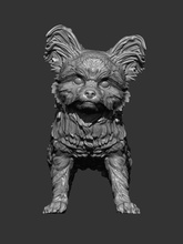 yorkshire terrier 3d impressão modelo in animais 3dexport cão natureza mamífero animal escultura estatueta lembrança esculpir arte esculturas estátua 3d print model - Mito3D