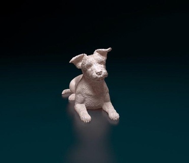 yorkshire terrier chien 8 3d impression modèle in figurines 3dexport animal imprimable 3d print model - Mito3D