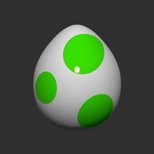 yoshi egg 3d print model in figurines 3dexport mario supermario mariobros supermariobros nintendo zbrush faart game based yoshiegg 3d print model - Mito3D