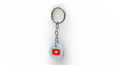 youtube keychain 3d print model in 3dexport 3dmodel 3dmodels 3dmodeling keychains 3dprint 3dprinting signs sign symbol icon 3d print model - Mito3D