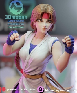 yuri - king fighters - stl 3d print files  monsters & creatures  3d print model - Mito3D