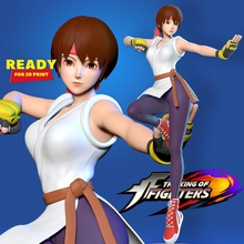 yuri sakazaki roi of combattants fanart 3d impression modèle in femme 3dexport guerrier fille femelle figure 3d print model - Mito3D