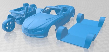 zagato roadster 2013 imprimível carro fenda escalextrico Tamiya rc miniz passatempo micro 3d print model - Mito3D