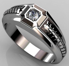 zalman anello d'oro gioielli 3d print model - Mito3D