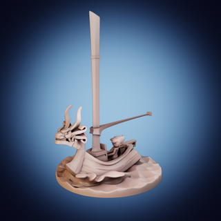 zelda windwaker - king red lions 3d print model scans replicas boat figurine nintendo gamecube 3d print model - Mito3D
